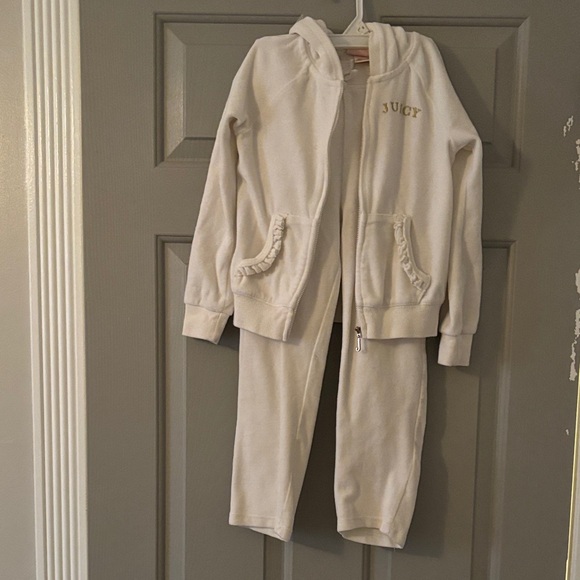 Juicy Couture Other - Juicy Couture Off-White Hoodie Set